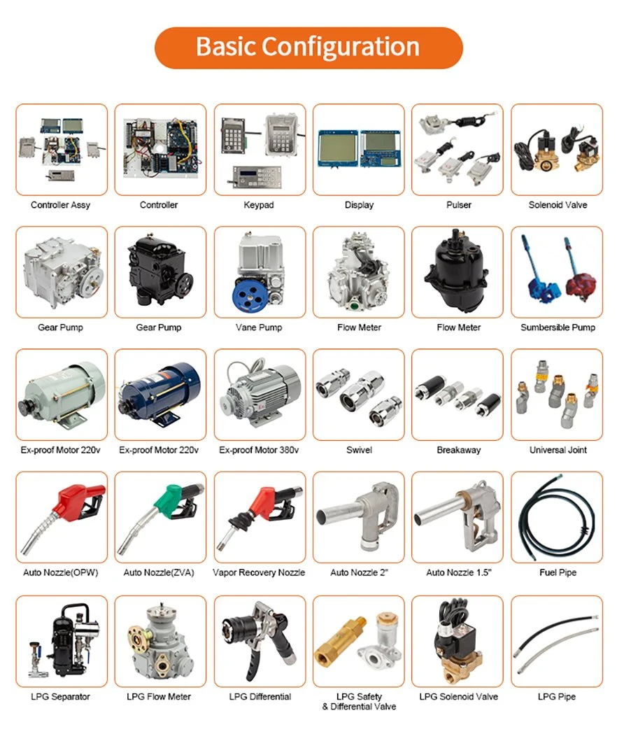 Made in China Opw Zva Automatic Nozzles Gas Dispenser Petrol Station Pump Tatsuno Fuel Dispenser Price